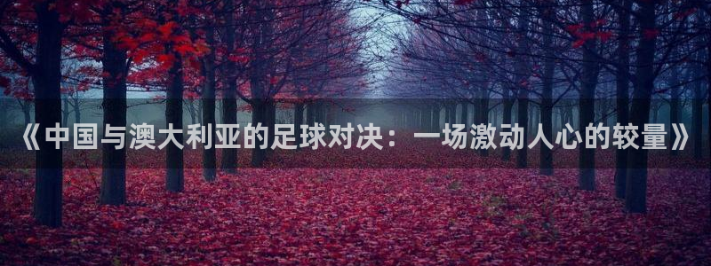  《中国与澳大利亚的足球对决：一场激动人心的较量》